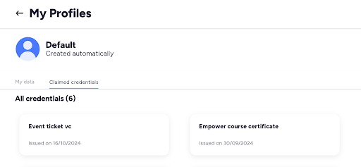 Affinidi Elements components