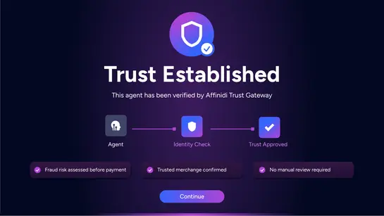 This agent has been verified by Affinidi Trust Gateway